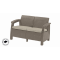 Záhradný nábytok Keter Corfu love seat dvousedačka cappucccino